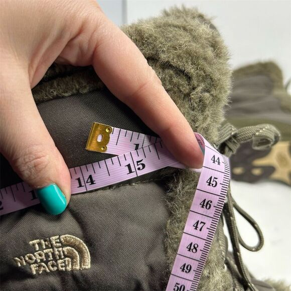 The North Face Lace Up Snow Boots Size 9 Green Waterproof Insulated Size 9 - Picture 11 of 12